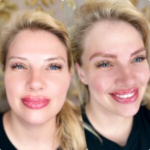 permanent makeup services brows, lips